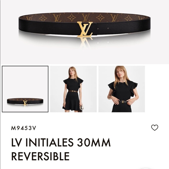 LOUIS VUITTON INITIALES 30MM REVERSIBLE - Picture 1 of 4
